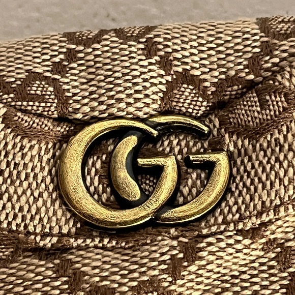 Designer Overalls Bucket Hat 2 Piece Outfit For Labubu Brown Tan - Picture 5 of 5